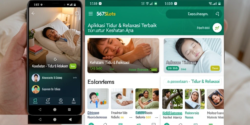 Antarmuka aplikasi 567SLOTS yang ramah pengguna untuk tidur dan relaksasi.