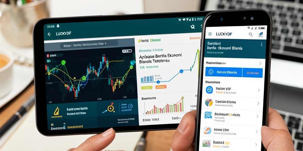 Tampilan antarmuka LUCKYDF yang informatif dan menarik.